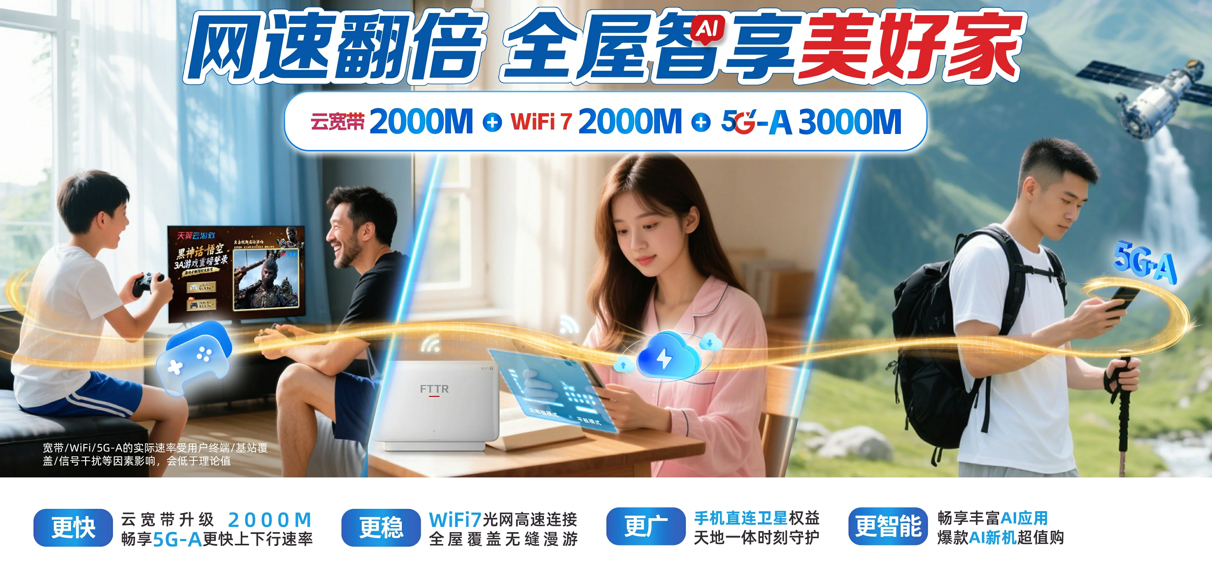 中国电信 东胜区电信宽带 宽带套餐
